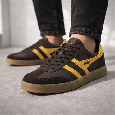 Gola Men Viper Low Gumsole Trainer - Dark Brown Sun